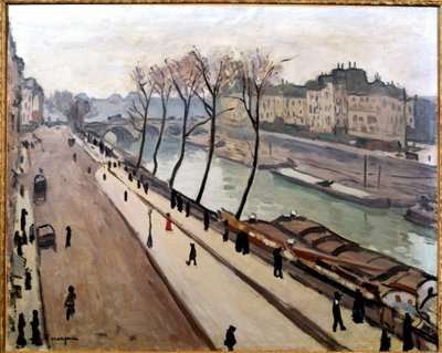 منظر لنهر السين من Quai des Grands Augustins في باريس بواسطة ألبرت ماركيه