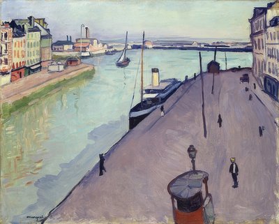 منظر لميناء لوهافر (Le quai de Notre-Dame). أم 1911 بواسطة ألبرت ماركيه