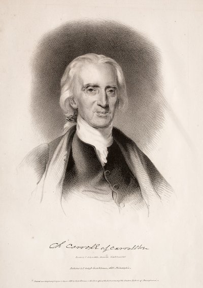 تشارلز كارول من كارولتون ، ماريلاند ، 1832. بواسطة ألبرت نيوسام