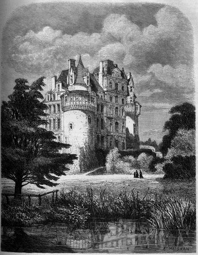 Chateau de la Loire: منظر خارجي لشاتو دي بريساك (عمارة عصر النهضة بواسطة ألبرت بيير رينيه مينيان