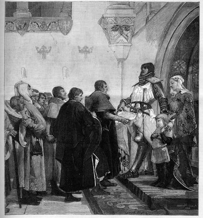 يمنح رينو دي بورغوني برجوازية بلفور ميثاق التحرر. احتاج Renaud of Burgundy (توفي عام 1321) إلى المال لشن حربه ضد الإمبراطور رودولف الأول للإمبراطورية المقدسة ، وحرر مدينة بلفور في عام 1307 ، من خلال الدفع بواسطة ألبرت بيير رينيه مينيان