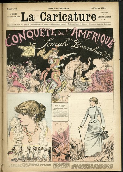 رسم توضيحي لألبرت روبيدا (1848-1926) لغلاف الكاريكاتير (1880) بواسطة ألبرت روبيدا