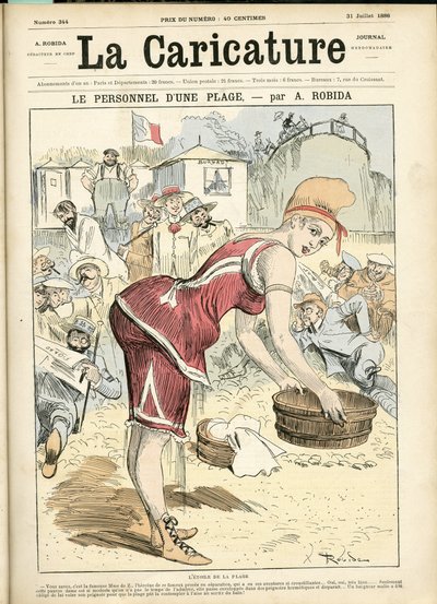 رسم توضيحي لألبرت روبيدا (1848-1926) لبطانية La Caricature (1880) بواسطة ألبرت روبيدا