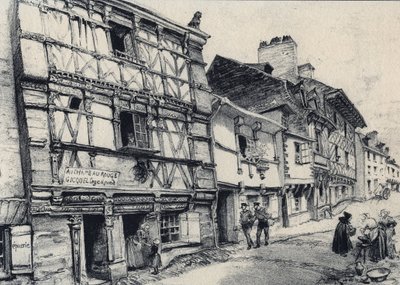 Rue Fardel a Saint Brieuc (Saint-Brieuc) - فرنسا القديمة - بريتاني - نصوص ورسومات وطباعة حجرية ، بقلم ألبرت روبيدا (1848-1926) غير مؤرخ نهاية القرن التاسع عشر بواسطة ألبرت روبيدا