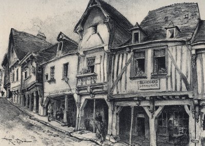 شارع Poterie a Fougeres في قسم Ille-et-Vilaine - La Vieille France - La Bretagne - نصوص ورسومات وطباعة حجرية ، بقلم ألبرت روبيدا (1848-1926) بواسطة ألبرت روبيدا