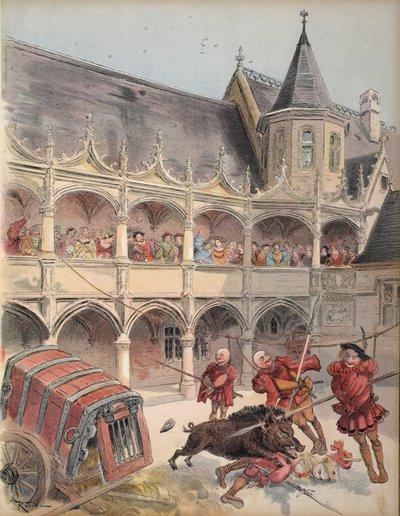 The wild boar of Amboise, illustration from 