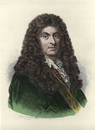 صورة هنري بورسيل (1659-1695) ، مؤلف موسيقي إنجليزي على أساس رسم ألبرت روزنتال. بواسطة ألبرت روزنتال