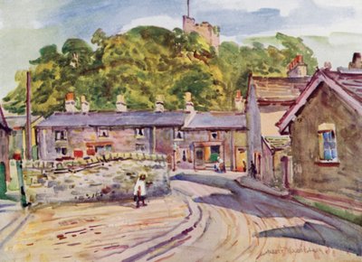 Clitheroe Castle (colour litho) بواسطة ألبرت وودز