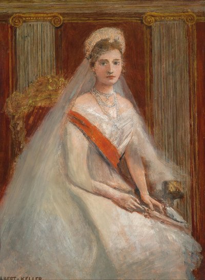 صورة الإمبراطورة ألكسندرا فيودوروفنا من روسيا 1872-1918 ، زوجة القيصر نيكولاس الثاني. بواسطة ألبرت فون كيلر