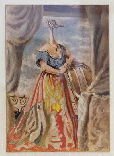 الورق ، حوالي 1930-31 (تمبرا على ورق مقوى) بواسطة ألبرتو (1891-1952) سافينو
