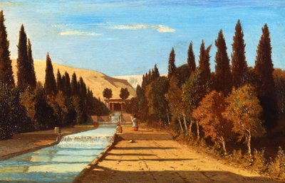 منظر لبلاد فارس ، رسمه ألبرتو باسيني ، زيت على لوح بواسطة Alberto Pasini