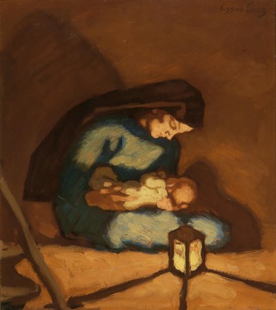 مادونا ، ج. 1922. بواسطة ألبين إيجر لينز