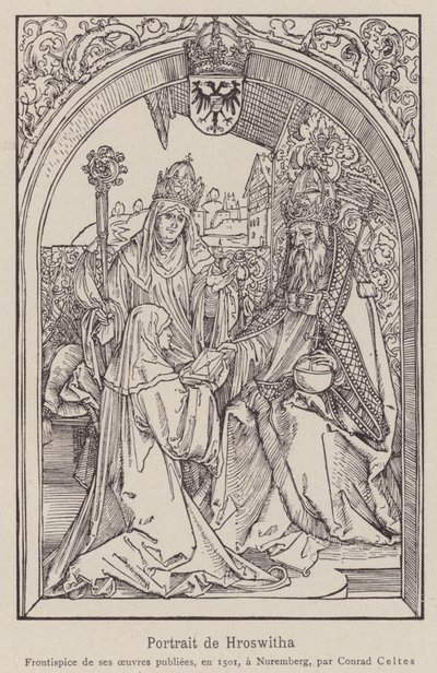 هروتسفيثا من غاندرشيم بواسطة ألبريشت (بعد) Durer أو Duerer