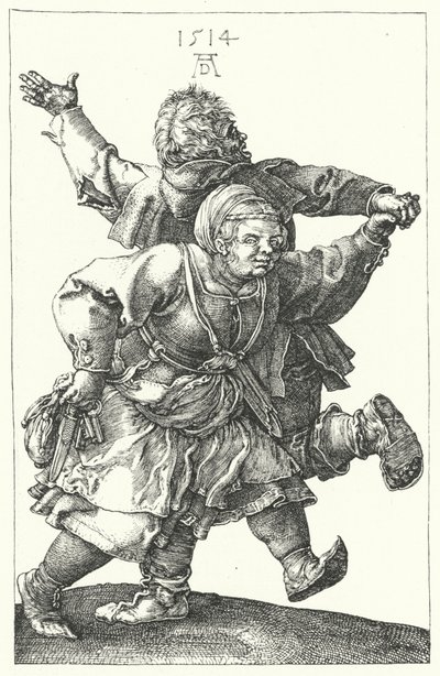 زوجان من الفلاحين يرقصان بواسطة ألبريشت (بعد) Durer أو Duerer