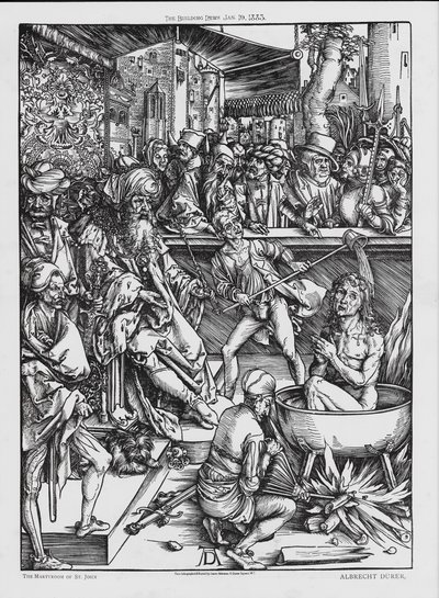 استشهاد القديس يوحنا (نقش) بواسطة ألبريشت (بعد) Durer أو Duerer