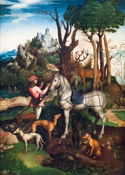 رؤية القديس يوستاس بواسطة ألبريشت (بعد) Durer أو Duerer