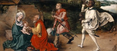 العشق من المجوس ، حوالي 1492-94 (وسائط مختلطة على التنوب) بواسطة Albrecht (Attr. To) Durer أو Duerer