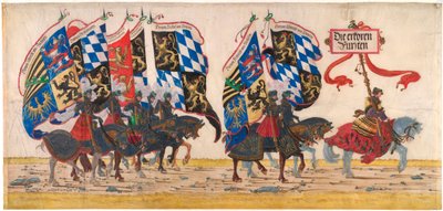 الأمراء الألمان - عمل لألبريشت التدورفر (حوالي 1480-1538) بالقلم الرصاص والحبر والألوان المائية ، حوالي 1515 - ألبرتينا ، فيينا (النمسا) بواسطة ألبريشت التدورفر