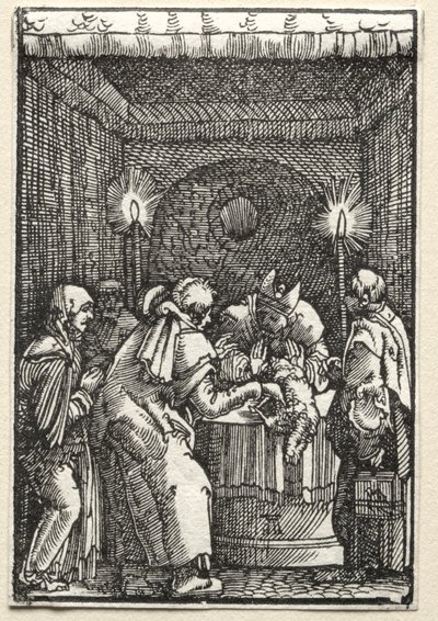 سقوط وفداء الإنسان: عرض يواكيم الذي رفضه رئيس الكهنة ، ج. 1515. بواسطة ألبريشت التدورفر