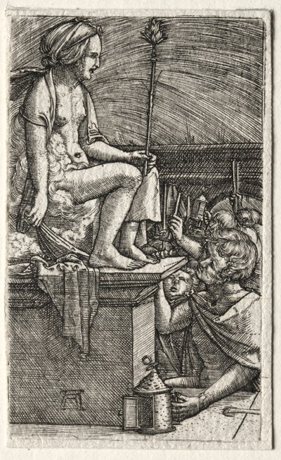 The Roman Courtesan or The Revenge of the Sorcerer Virgil، 1520-1526. بواسطة ألبريشت التدورفر