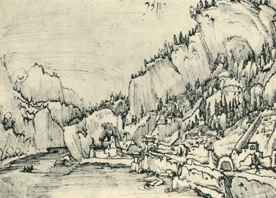 منظر لسارمنجشتاين على نهر الدانوب ، 1511 ، 1943. بواسطة ألبريشت التدورفر