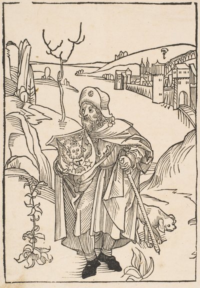 جيرسون كحاج ، واجهة إلى أوبرا جيرسونيس ، 1489. and بواسطة ألبريشت دورر