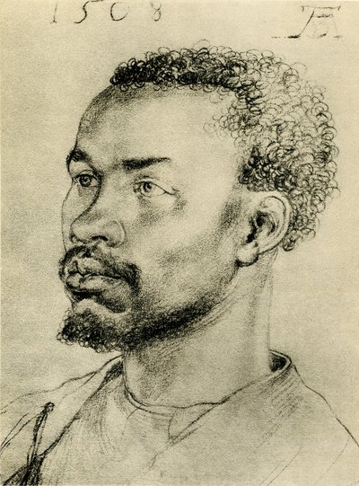 رأس أفريقي أسود بواسطة Albrecht Dürer