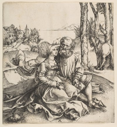 الزوجان غير المتنوع ، كاليفورنيا. 1495. بواسطة ألبريشت دورر