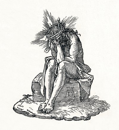 رجل الأحزان. صفحة العنوان إلى Small Passion.، c1511، 1906 بواسطة ألبريشت دورر