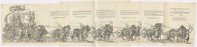عربة النصر لـ Maximilian I The Great Triumphal Car ، 1523 الطبعة اللاتينية. بواسطة ألبريشت دورر