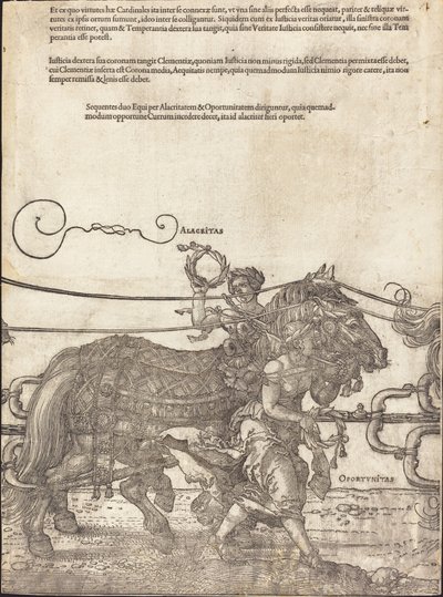 عربة النصر لـ Maximilian I The Great Triumphal Car [اللوحة 4 من 8] ، الطبعة اللاتينية 1523. بواسطة ألبريشت دورر