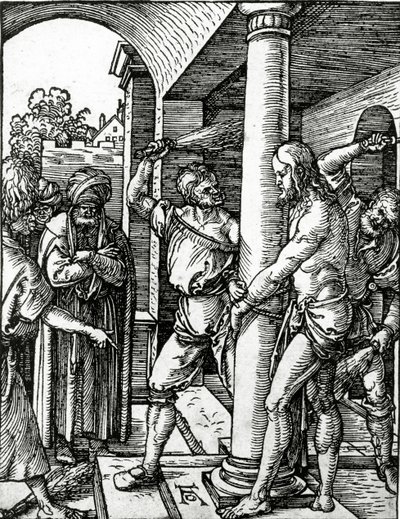 جلد السيد المسيح، من سلسلة الآلام الصغيرة بواسطة Albrecht Dürer or Duerer