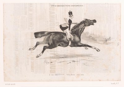 Jongeman op galopperend paard أن يكون له خادم ولا يكون معك ..! (العنوان على الكائن) كلاين جينوجتن فان هيت باردريجدين (عنوان المسلسل) أفراح ركوب الخيل الصغيرة (عنوان المسلسل على الكائن) بواسطة أوبيرت وسي.
