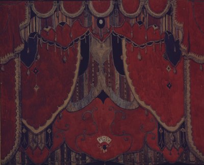 تصميم الستار الرئيسي لمسرحية مسرحية The Masquerade للكاتب M. Lermontov، 1917 بواسطة ألكسندر ياكوفليفيتش جولوفين