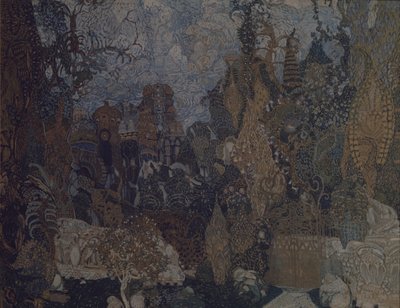 تصميم المسرح للباليه The Firebird بواسطة I. Stravinsky ، 1910 بواسطة ألكسندر ياكوفليفيتش جولوفين