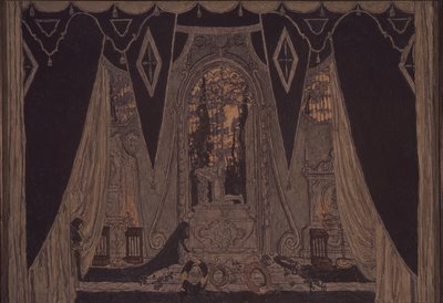 تصميم المسرح لمسرحية دون جوان من J.-B. موليير ، 1910 بواسطة ألكسندر ياكوفليفيتش جولوفين
