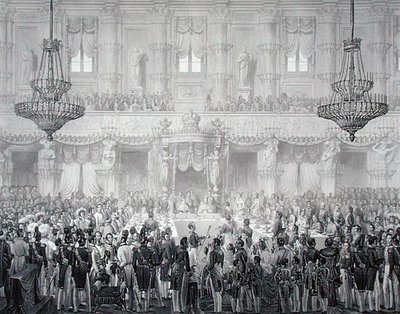 مأدبة رسمية بمناسبة تتويج فرديناند الأول (1793-1875) بواسطة أليساندرو (بعد) سانكيريكو