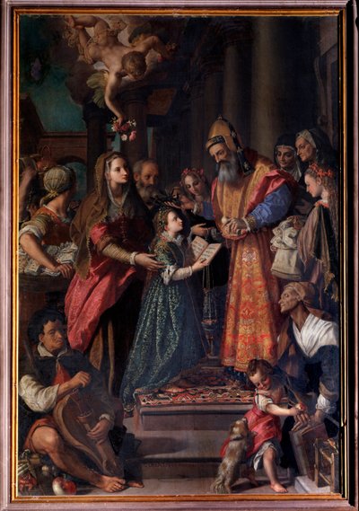 Presentation of Mary at the temple (Painting بواسطة اليساندرو ألوري