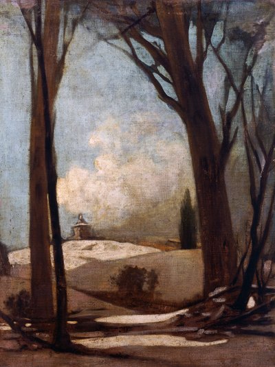 Snowy landscape with San Luca, painting by Alessandro Guardassoni (1819-1888), Italy بواسطة اليساندرو جوارداسوني