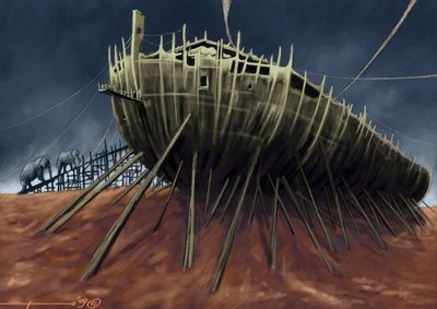 ركوب زوجين من الأفيال على متن سفينة Noe