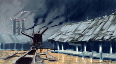 الترقب: منازل على ركائز متينة (بالافيت). رسم أليساندرو لوناتي. 2010 بواسطة أليساندرو لوناتي