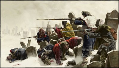 تراجع الفرنسيين في روسيا، في مقبرة، شتاء 1812، 2024 بواسطة أليساندرو لوناتي