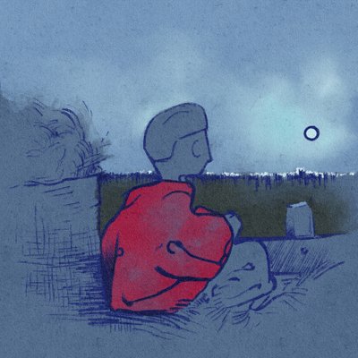 صورة ل Egòruska يعبر السهوب على العربة (رسم توضيحي) بواسطة أليساندرو لوناتي