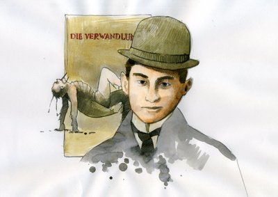 صورة لفرانز كافكا (1883-1924) ، كاتب تشيكي (صورة للكاتب فرانز كافكا) بواسطة أليساندرو لوناتي