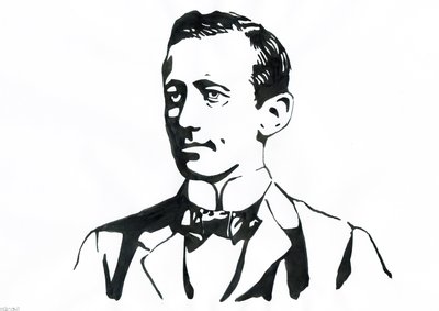 صورة لجولييلمو ماركوني (1874-1937) ، فيزيائي إيطالي ، مخترع التلغراف بواسطة أليساندرو لوناتي