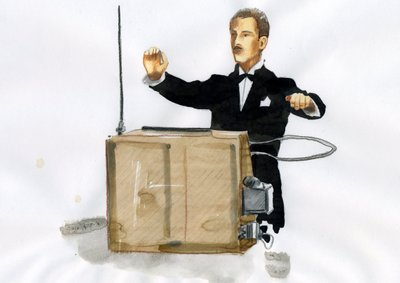 صورة ليف سيرجيفيتش تيرمين (ليون ثيرمين) (1896-1993) مخترع الثيرمين ، أول آلة موسيقية إلكترونية (صورة ليون ثيرمين) بواسطة أليساندرو لوناتي