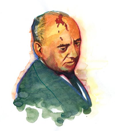 صورة ميخائيل جورباتشوف (جورباتشوف أو جورباتشوف) (مواليد 1931) سياسي روسي بواسطة أليساندرو لوناتي