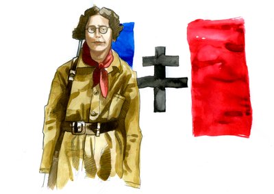 صورة للفيلسوف الفرنسي سيمون ويل (1909-1943) بواسطة أليساندرو لوناتي