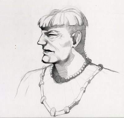 صورة قرصان (قرصان) أو تمثال نصفي للبحار. رسم أليساندرو لوناتي. بواسطة أليساندرو لوناتي