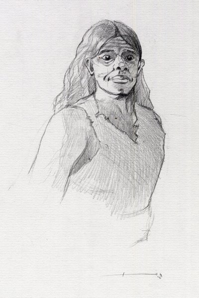 صورة قرصان (قرصان) أو تمثال نصفي للبحار. رسم أليساندرو لوناتي. بواسطة أليساندرو لوناتي